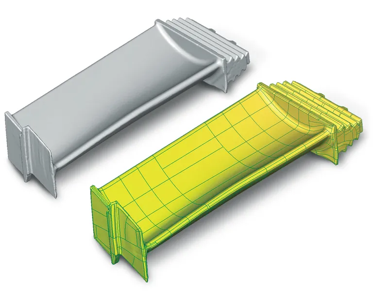 Automatischen Flächenrückführungstechnologie in PolyWorks|Modeler