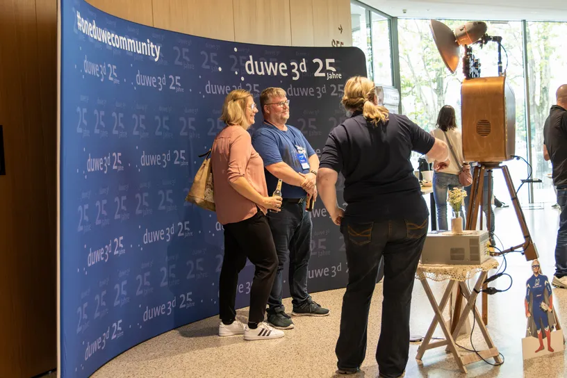 Fotobox auf dem 21. PolyWorks Anwendertreffen 2024 von Duwe-3d  in der Inselhalle Lindau am Bodensee