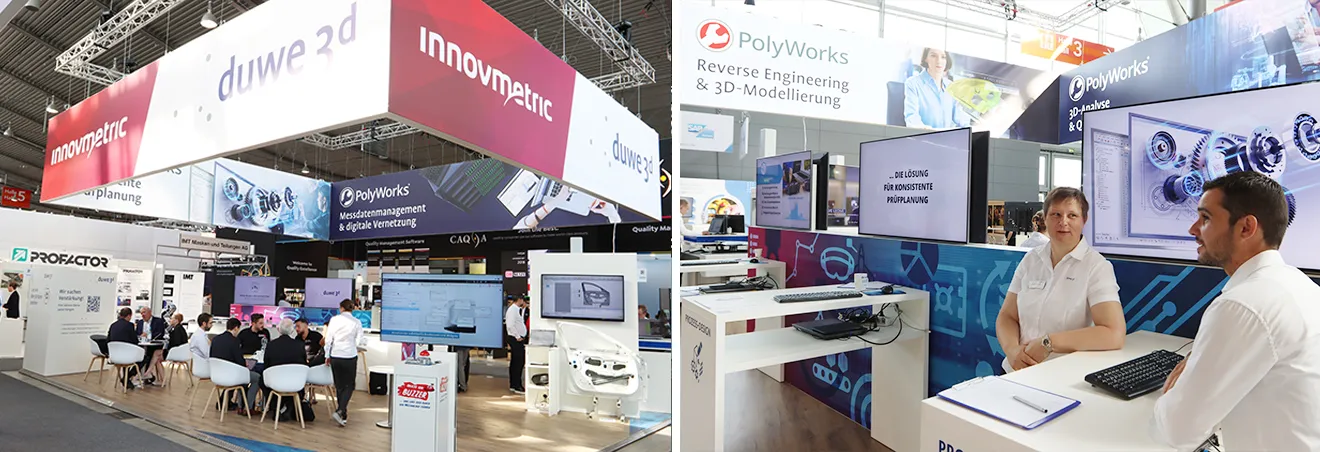 Duwe-3d und InnovMetric auf der 35. Control - Internationale Fachmesse für Qualitätssicherung