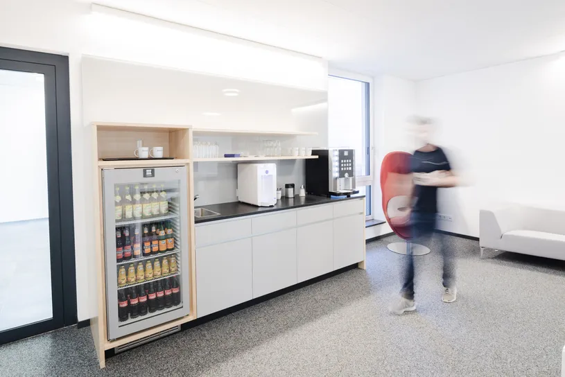 Aufenthaltsbereich im Metrology Center der Duwe-3d AG