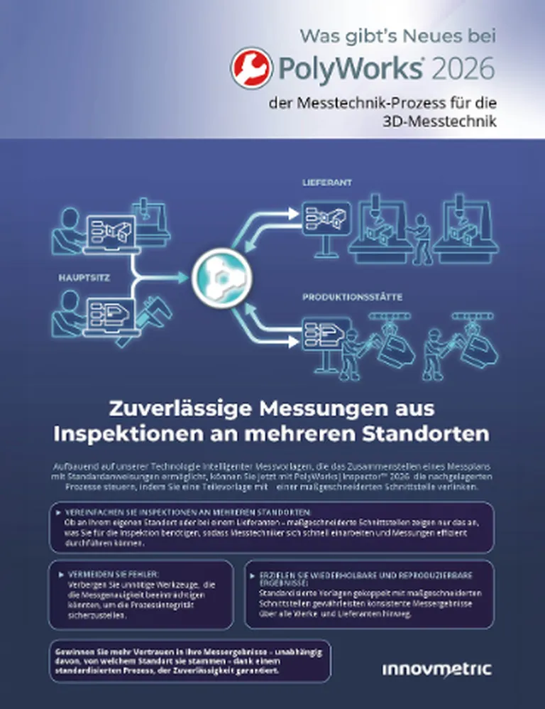 Broschüre - Was gibt es Neues in PolyWorks 2026 - der Prozess für die 3D-Messtechnik