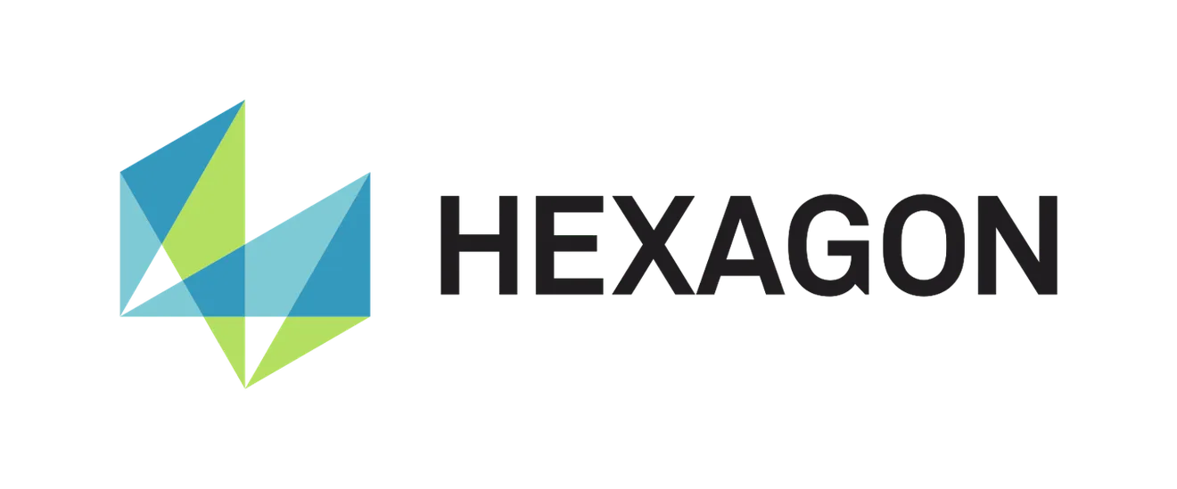 HEXAGON Logo auf dem 21. PolyWorks Anwendertreffen 2024 von Duwe-3d  in der Inselhalle Lindau am Bodensee