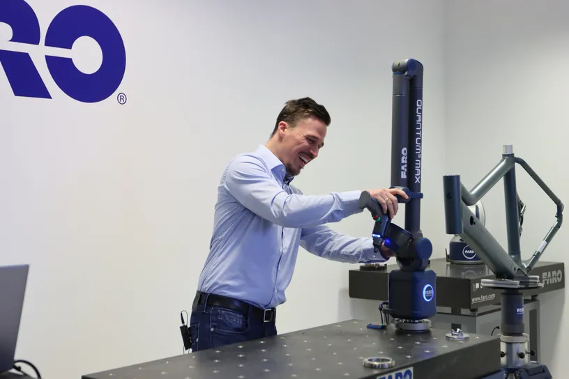 Einfache Wareneingangsprüfung mit PolyWorks® und dem Quantum MAX Messarm von FARO® am Beispiel eines Fahrradrahmens