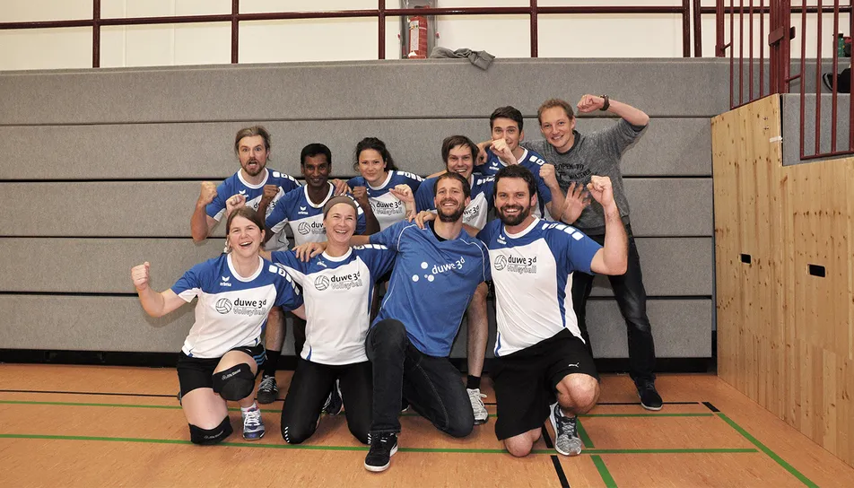 Duwe-3d Volleyballteam bei der Stadtmeisterschaft Lindau im Jahr 2017