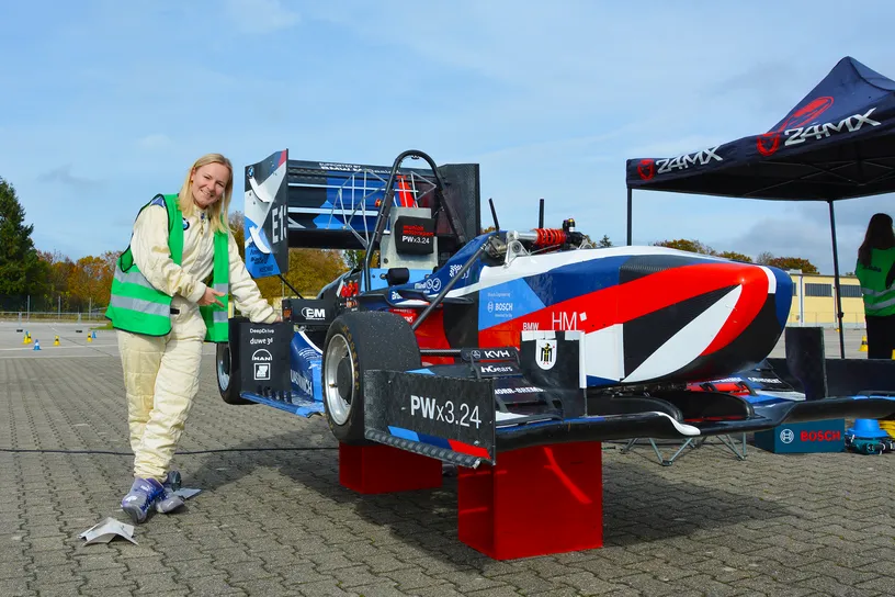 Munich Motorsport - Formula Students E-Rennwagen in der Vorbereitung für den Renneinsatz