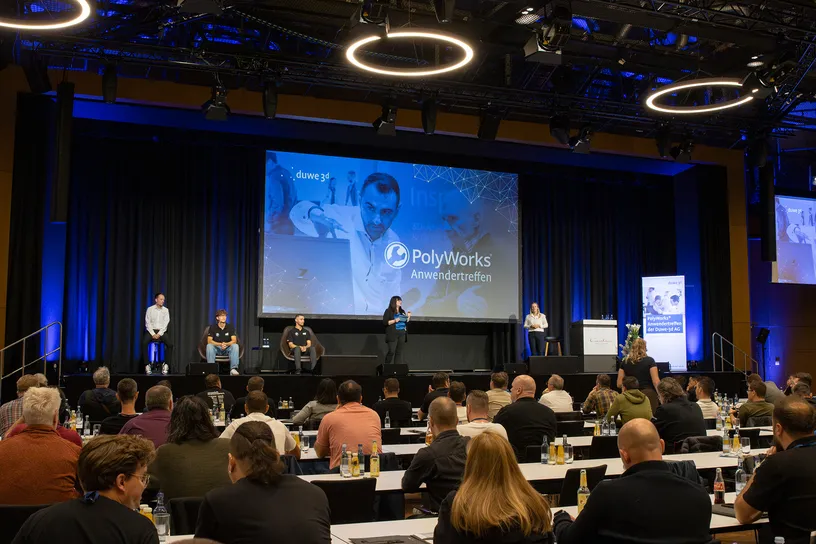 Großer Vortragssaal auf dem 22. PolyWorks Anwendertreffen 2025in der Inselhalle Lindau