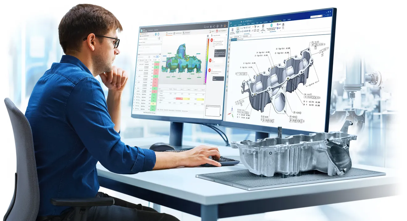 PolyWorks|PMI+Loop - Die Softwarelösung für modellbasierte Prüfplanung, die Ihre CAD-Plattform in 3D-Messprozesse bringt