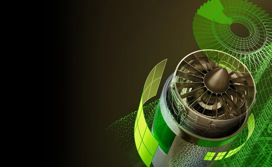 Nurbsflächen einer Antriebsturbine in PolyWorks|Modeler™