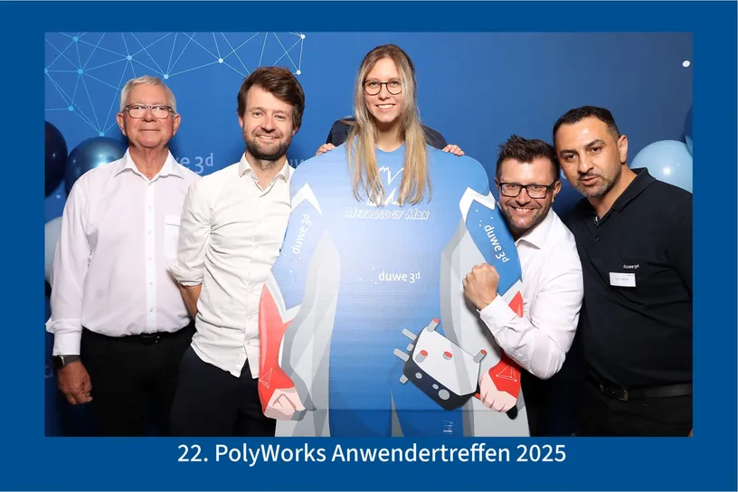 Team von Duwe-3d auf dem 22. PolyWorks Anwendertreffen 2025