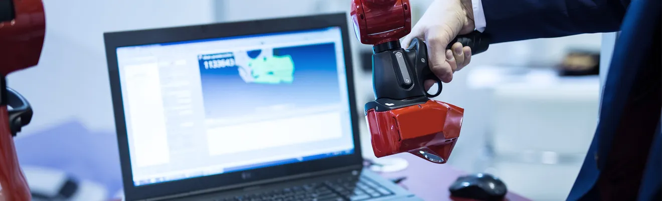 Laserscanner im Einsatz mit PolyWorks|Inspector Mess- und Analysesoftware