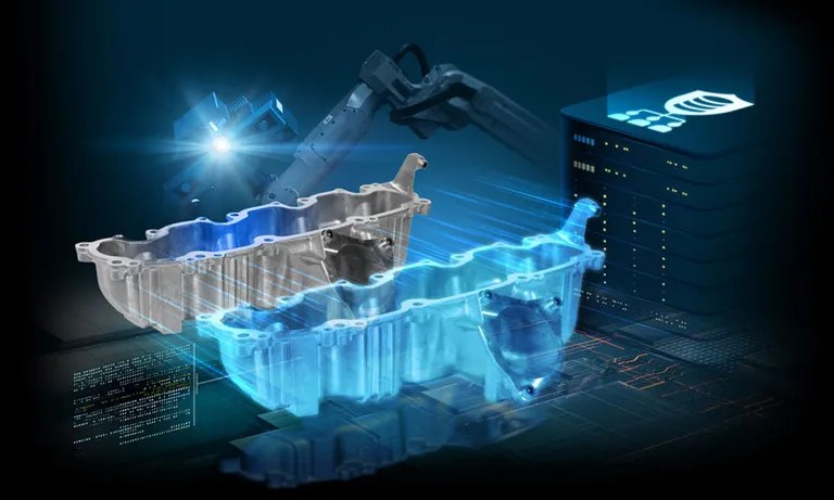 Bauteil-Vermessung und vernetzte Bereitstellung der Messdaten für den digitalen Zugriff.