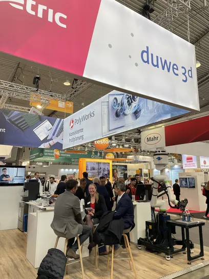 Messestand Duwe-3d 37. Control 2025 - Internationale Fachmesse für Qualitätssicherung in Stuttgart