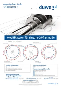 Poster Duwe-3d - Modifikatoren für lineare Größenmaße
