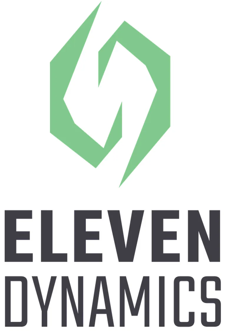 Eleven Dynamics Logo auf dem 21. PolyWorks Anwendertreffen 2024 von Duwe-3d  in der Inselhalle Lindau am Bodensee