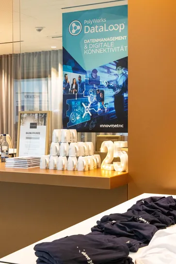 Werbemittel und Give Aways auf dem 21. PolyWorks Anwendertreffen 2024 von Duwe-3d  in der Inselhalle Lindau am Bodensee