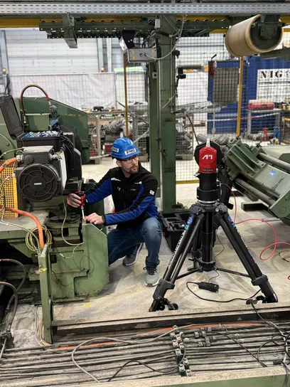 Vermessung eines Hochofens in der Stahlfertigung für das Partner-Webinar mit NIG, Duwe-3d, API
