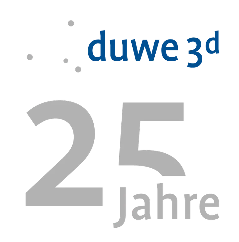 25 Jahre Duwe-3d Logo