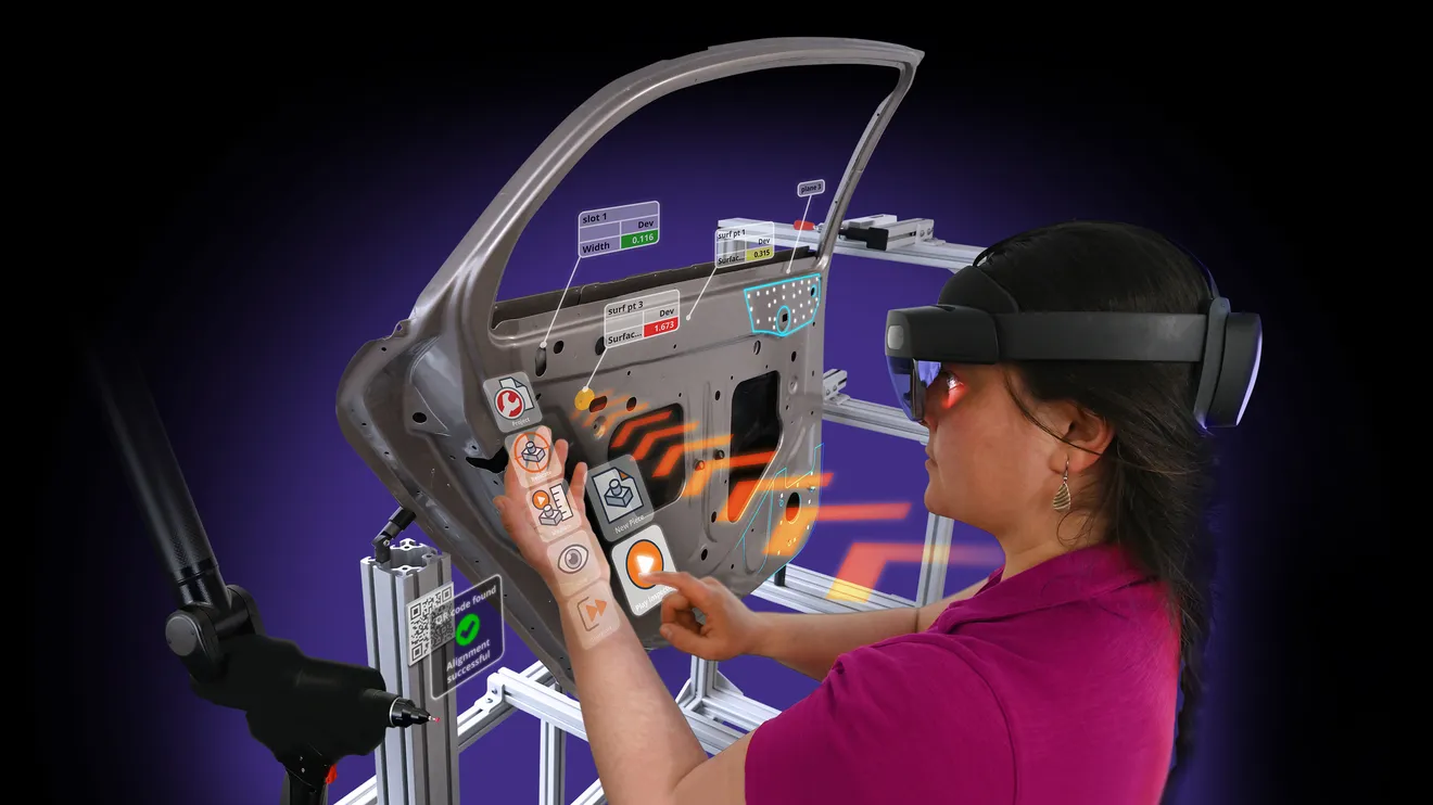 PolyWorks|AR - Die Mixed-Reality-Lösung zur Verbindung Ihrer visuellen Wahrnehmung mit der 3D-Messtechnik