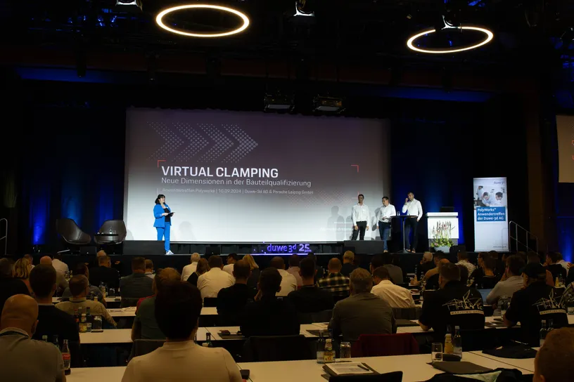 Vortrag auf dem 21. PolyWorks Anwendertreffen 2024 von Duwe-3d  in der Inselhalle Lindau am Bodensee