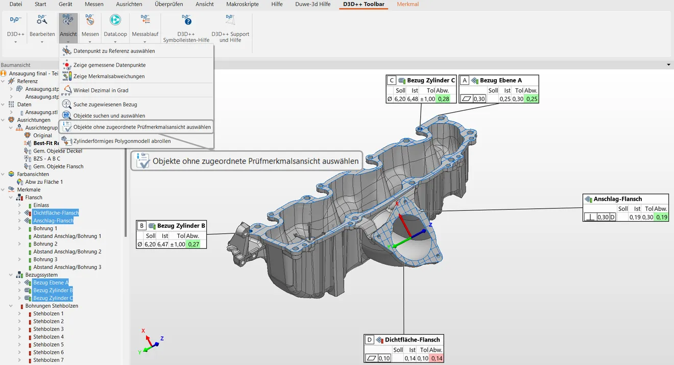 Higlight D3D++ Plug-In: Vollständige Reports auf Knopfdruck