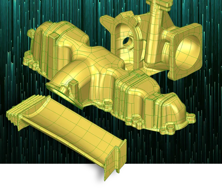 NURBS-Flächen von Guss- und Blechteilen mit PolyWorks|Modeler