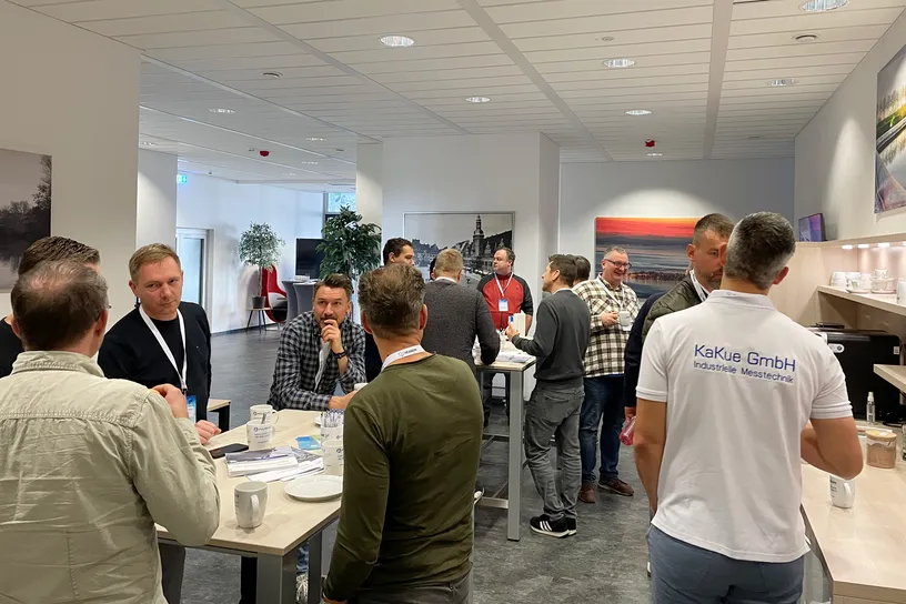 Besuchergruppe beim Techday von Duwe-3d und Hexagon in Leipzig