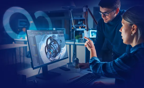 Mitarbeiter aus Messtechnik und QS tauschen sich über Analyse-Daten im PolyWorks Inspector aus.