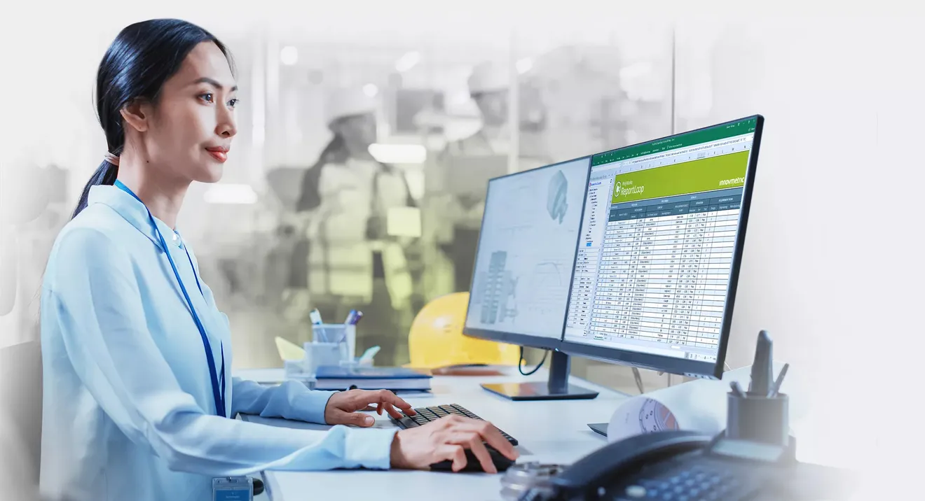 Mit PolyWorks|ReportLoop können Ihre Datenanalyseexperten smarte 3D-Inspektionsdaten in bevorzugte Berichte integrieren