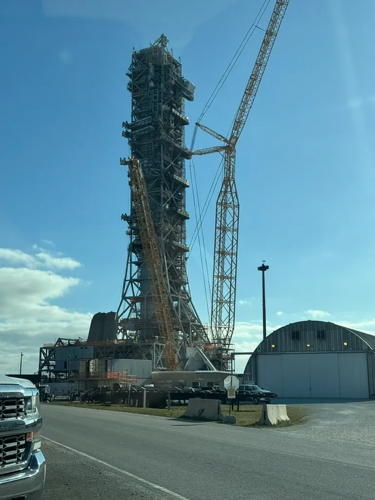 Der Mobile Launcher 2 der NASA am Kennedy Space Center repräsentiert präzise Stahlbauten ermöglicht durch PolyWorks.