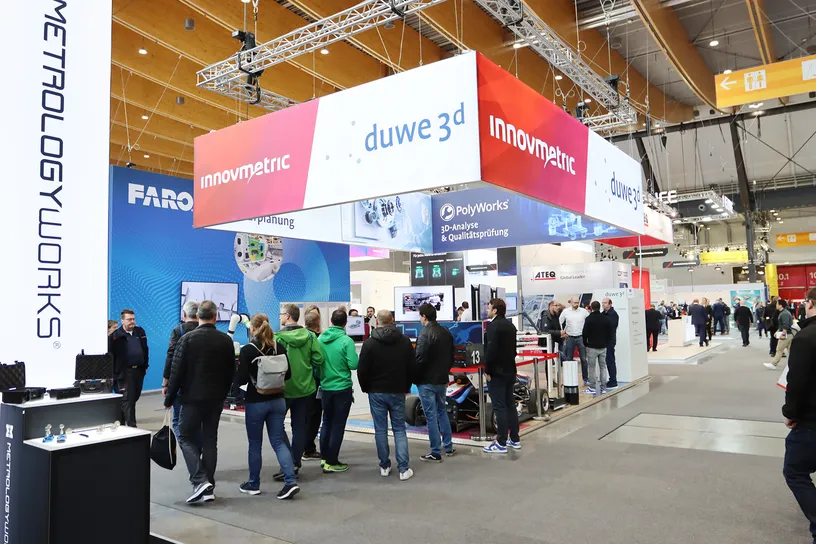 Team Duwe-3d auf der 36. Control 2024 - Internationale Fachmesse für Qualitätssicherung in Stuttgart