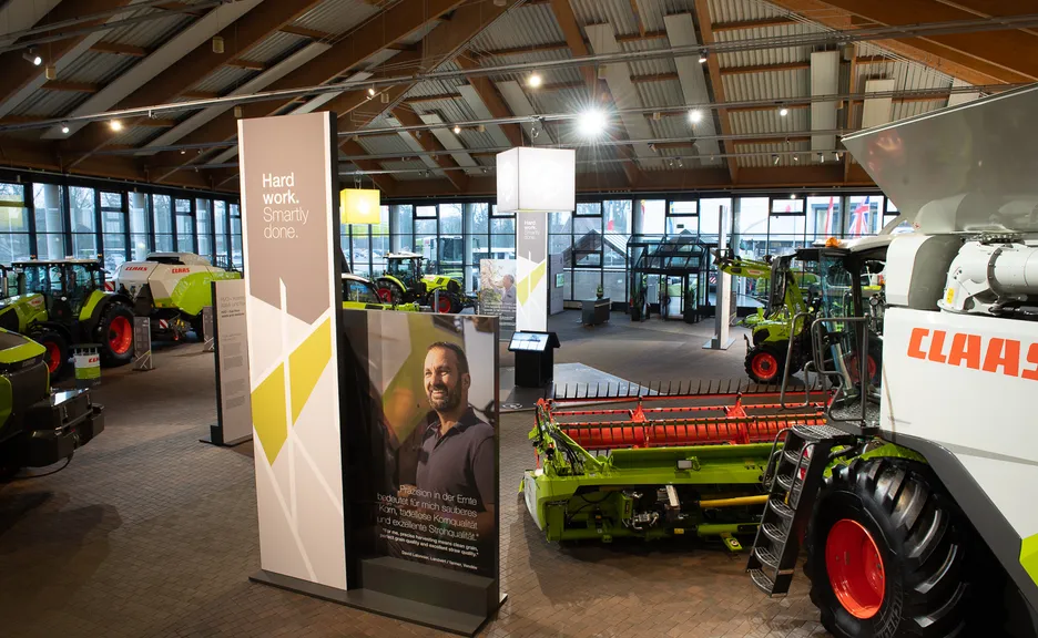 Showroom der Firma Claas in Harsewinkel