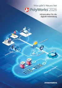 Broschüren Cover zu PolyWorks 2026