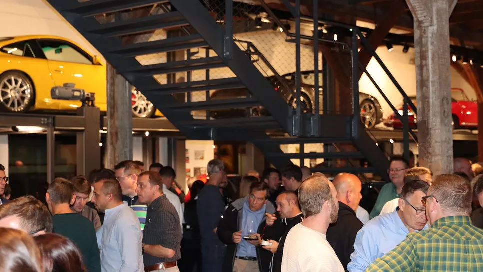 Abendveranstaltung in der Eilguthalle Lindau auf dem 20. PolyWorks® Anwendertreffen 2023 der Duwe-3d AG